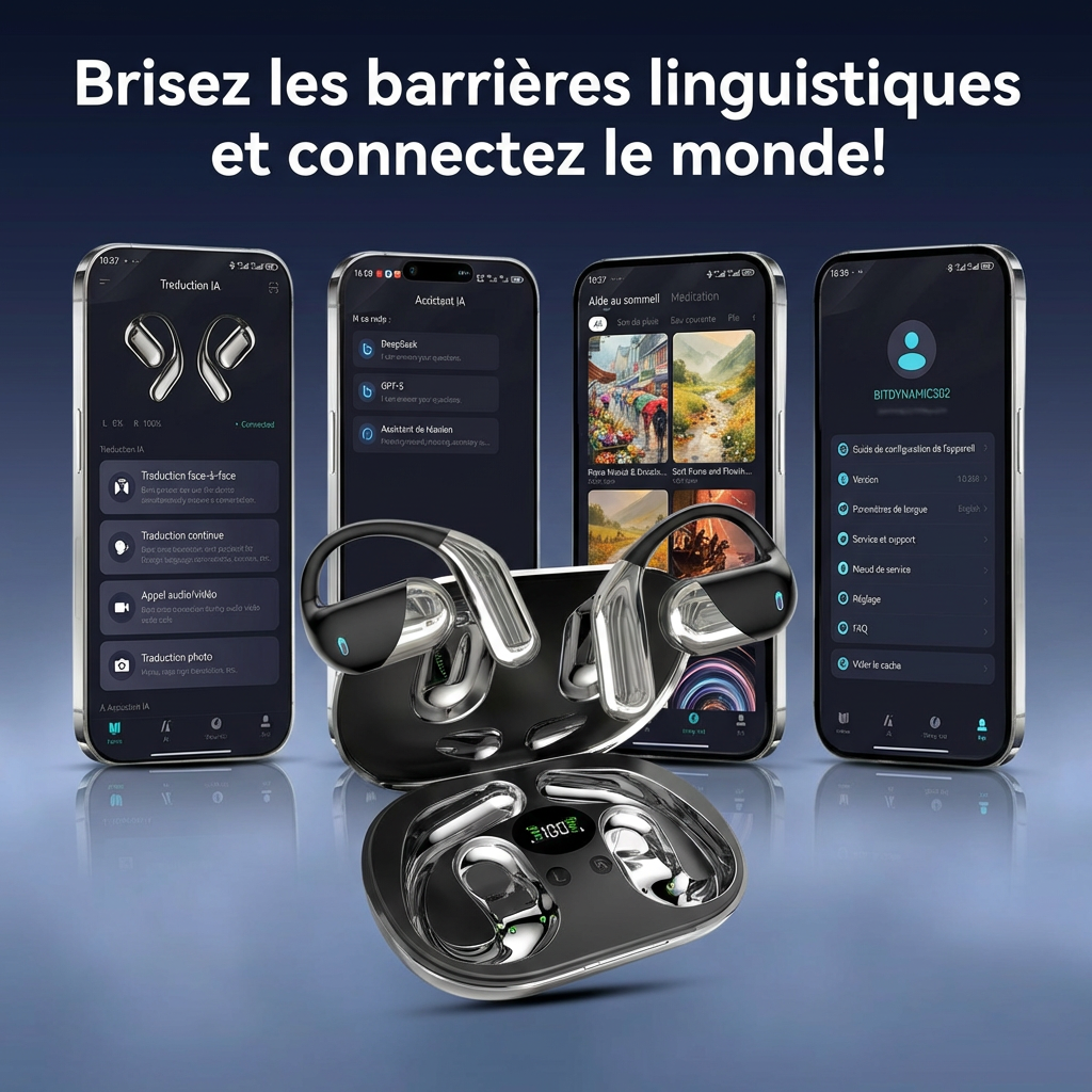 Écouteurs Traducteur IA 198 Langues